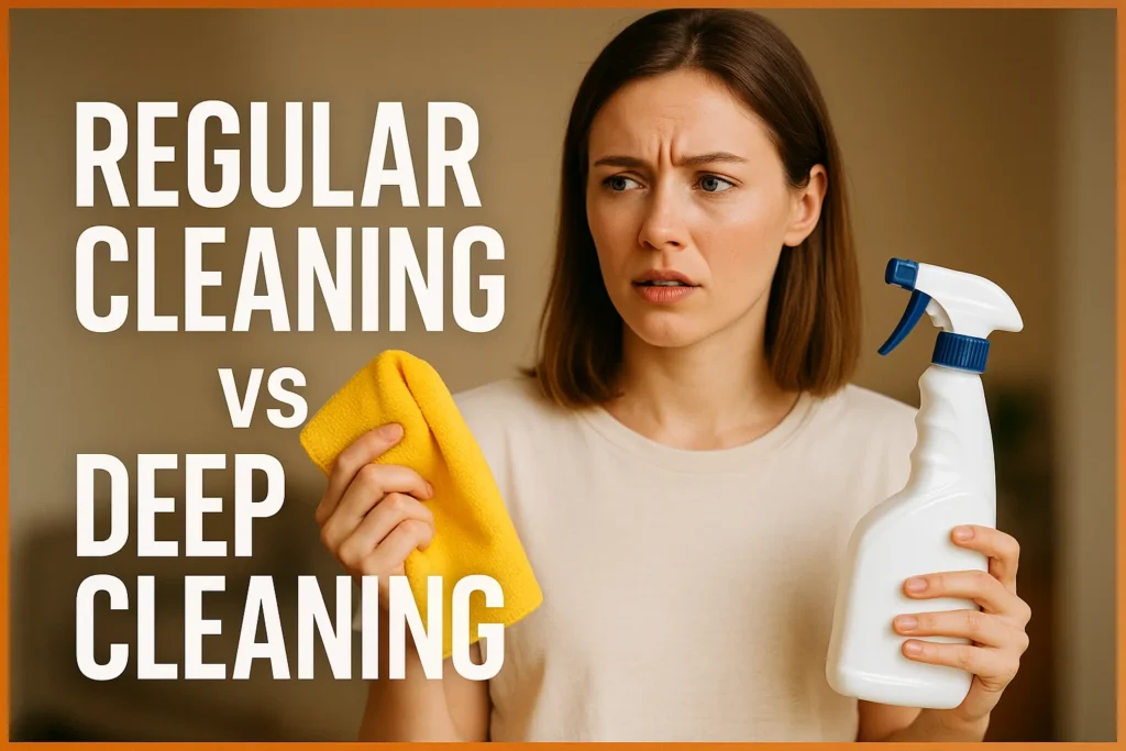 regular cleaning vs deep cleaning