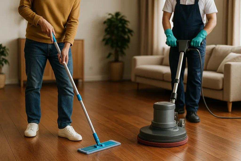 DIY vs. Professional Hardwood Floor Cleaning