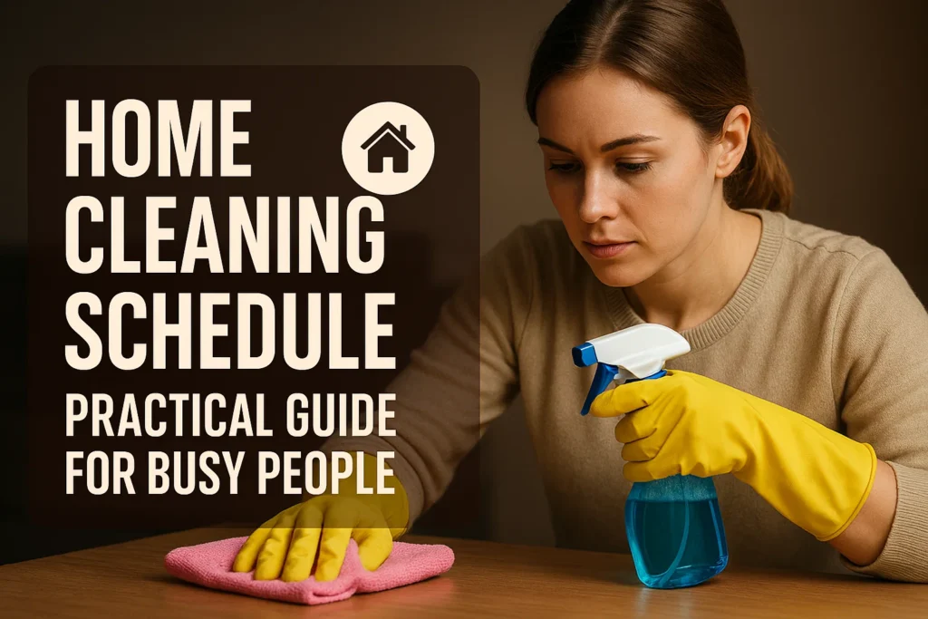 Home Cleaning Schedule Practical Guide for Busy People