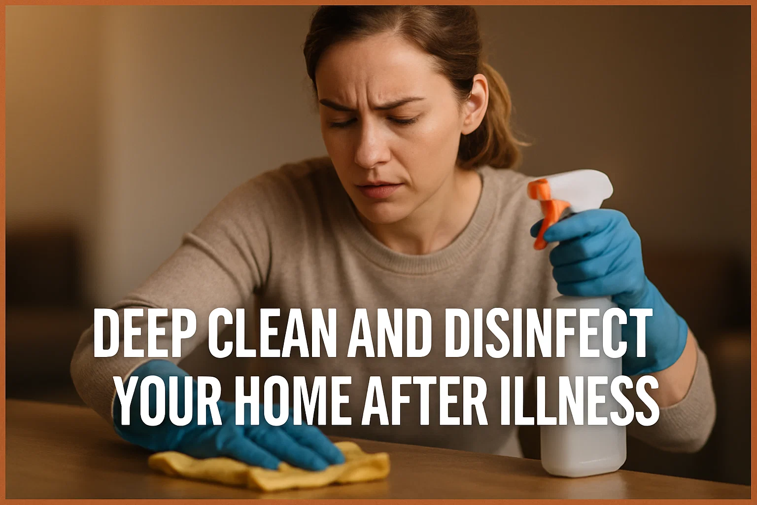 deep clean and disinfect your home