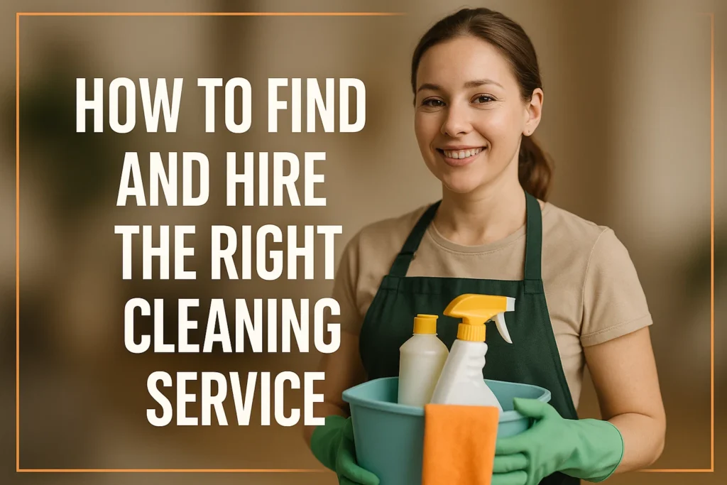 How to find the Right Cleaning Service
