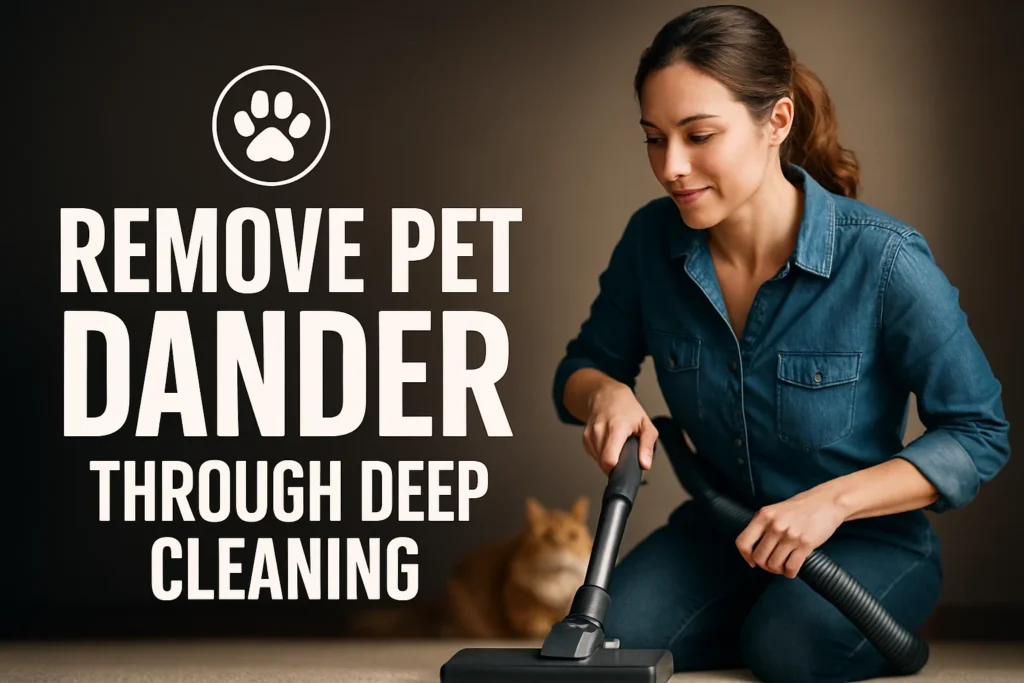 Remove Pet Dander Through Deep Cleaning