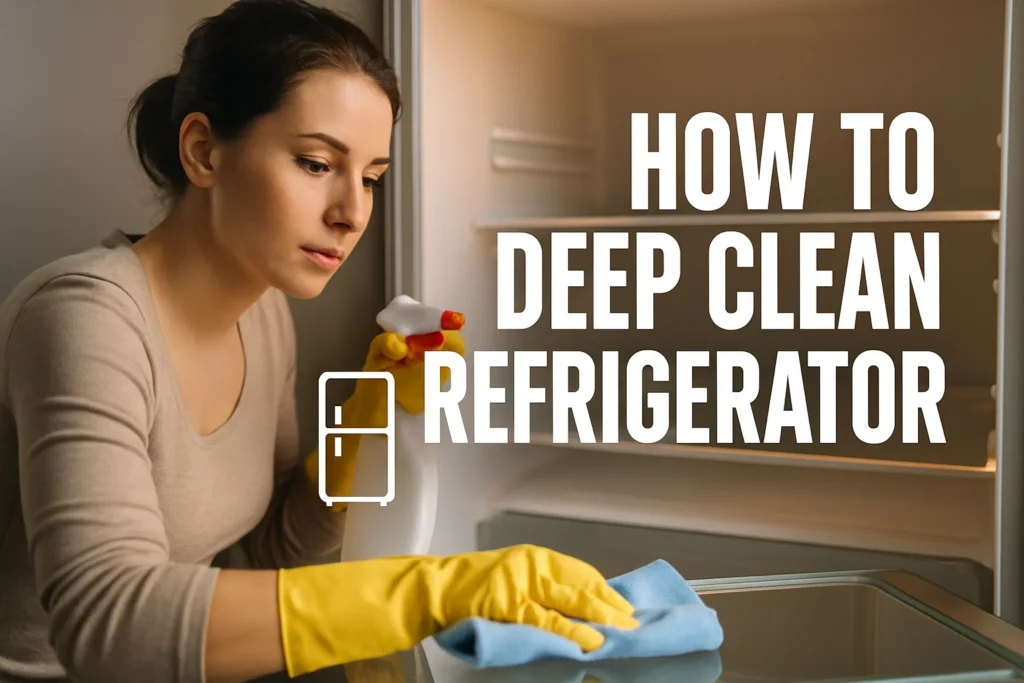 how to deep clean a refrigirator
